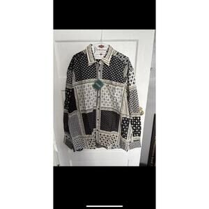 Souleiado Men’s XL Patchwork Bandana Print Shirt NWT 2023 Italian Style size 5